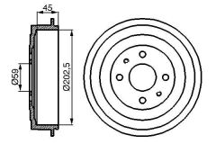 FREN KAMPANASI ARKA FIAT PANDA 09 MAREA 96 02 FIORINO 07 BRAVO 96 BRAVA 98 ALFA ROMEO 145-146 LANCIA YPSILON 03