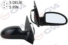 DIŞ DİKİZ AYNASI ELEKTRİKLİ ISITMALI SAG FOCUS I 98 04 ELEKTRİKLİ ISITMALI KONVEKS 5 FİŞ VM-319EHR