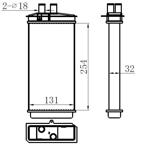 KALORİFER BRAZİNG HEATER A/M 254X131X32 FELİCİA 94 73655