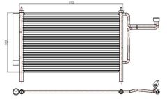 KLİMA KONDENSERİ FIAT STILO 1.4İ-1.6İ-1.9 JTD 01 575X337X16 OTO.-MEK.