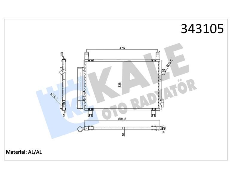 KLİMA KONDENSERİ TOYOTA YARIS AL-AL