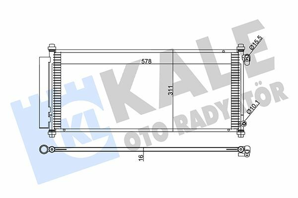 KLİMA KONDENSERİ CRV I-INTEGRA AL/AL 581x366x16