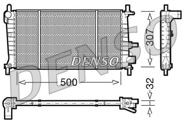 RADİATOR. ENGİNE COOLİNG FORD FIESTA IV 95-03