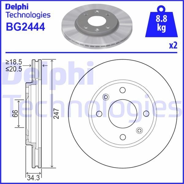 ÖN FREN AYNASI P106 I-II 91-02 206 98 306 93-01 SAXO 96-03 XSARA 97-00 247.5x20.4x4DLxHAVALI