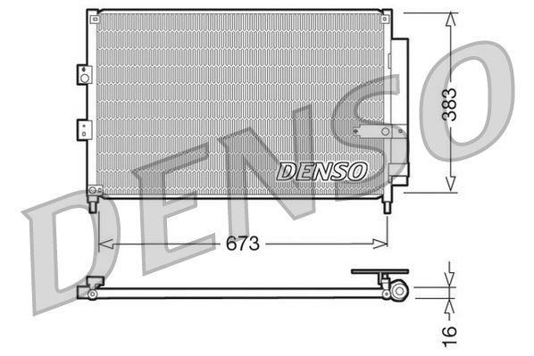 CONDENSER. AİR CONDİTİONİNG HONDA CIVIC VII 00-05