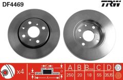 ÖN FREN AYNASI P107 1.0-1.4HDI 06/05 C1 1.0 1.4HDİ 05 TOYOTA AYGO 1.0 1.4HDİ 05 247x20x4DLxHAVALI