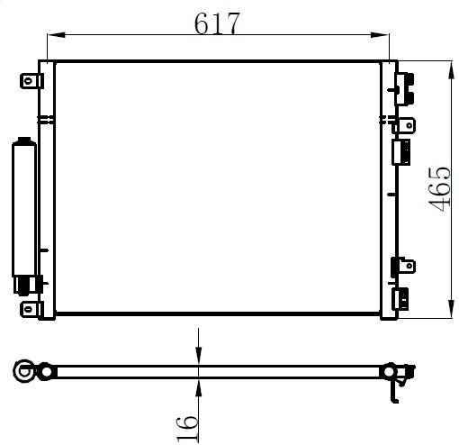 KLİMA BRAZİNG CONDENSER A/M 300C 3.0CRD 2004 941084