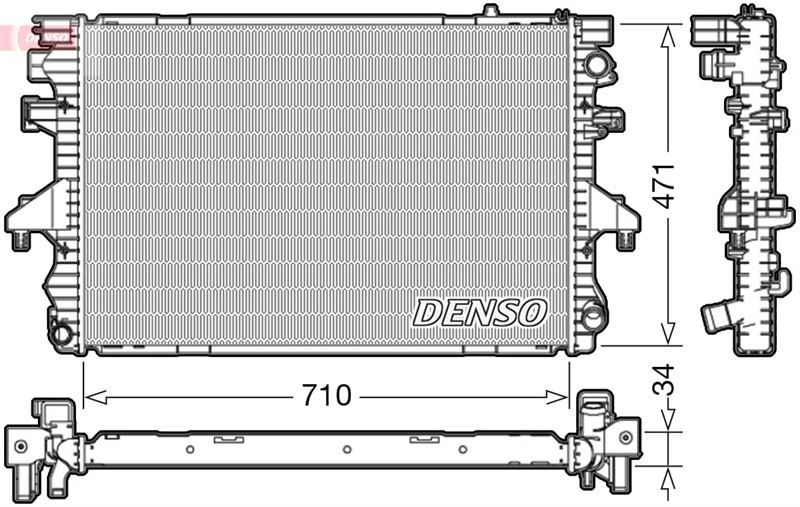 RADİATOR. ENGİNE COOLİNG VW MULTIVAN V 7H. 7E 03-15