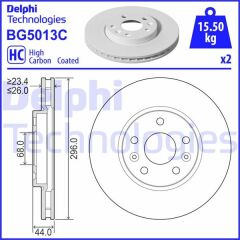 ÖN FREN DİSKİ RENAULT MEGANE IV 15 TALISMAN 15 DIŞ ÇAP:296MM K:26MM Y:44MM 5 DELİK