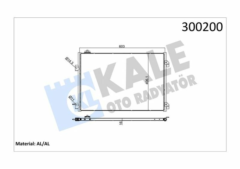 KLİMA KONDENSERİ CLIO SYMBOL 1.5 DCI 04 MEK 658x411x16