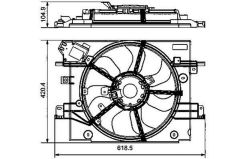 RADYATOR FAN MOTORU DAVLUMBAZLI DACIA DUSTER 10 LODGY 12 DOKKER 12 CAPTUR 13 1.2 TCe 1.3 TCe 1.5 dCi 1.6
