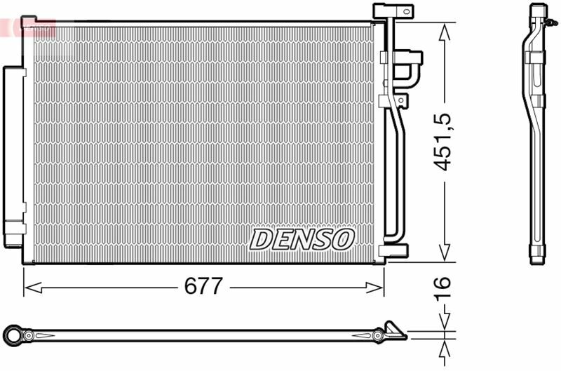 CONDENSER. AİR CONDİTİONİNG CHEVROLET CAPTIVA 06-