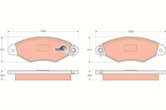 ÖN FREN BALATASI RENAULT KANGOO 97 CLIO SYMBOL I 98 CITRO N XSARA 97 02 PEUGEOT 306 96 01