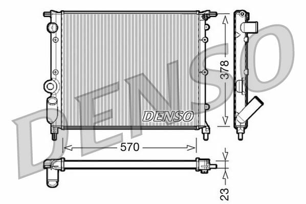 RADİATOR. ENGİNE COOLİNG RENAULT 19 I 88-92