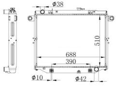 RADYATOR BRAZİNG AT 510X688X48 LAND CRUİSER 4.7İ 1998 64882-1640050360